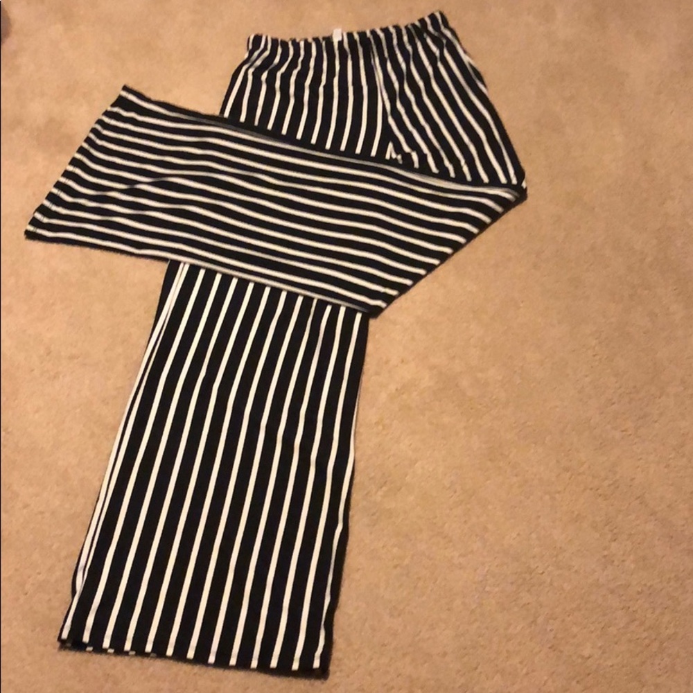 Long, wide legged dress pants